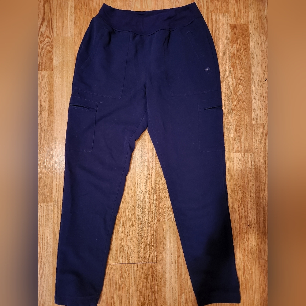 Jaanuu navy scrub pants, slim style
